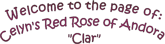 Celyn's Brown Sugar Cinderella 
"Ella"